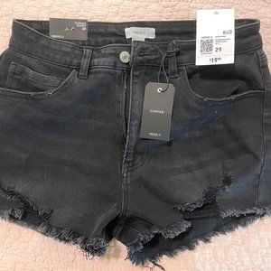 Black High Waisted Shorts